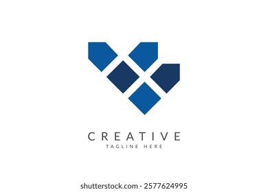 Double headed wolf logo design vector illustration.