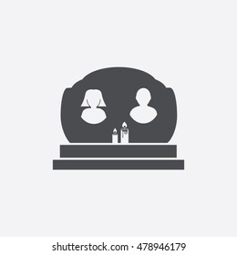 Double headstone icon