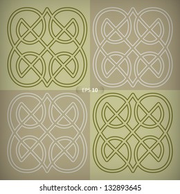 Double Heart drew a line patterned tiles