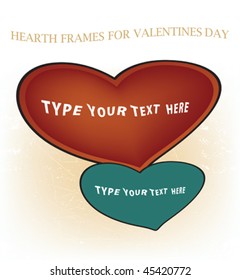 double heart frames