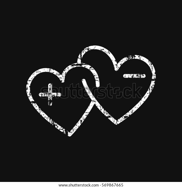 Double Heart Good Valentines Day Wedding Stock Vector Royalty