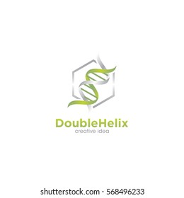 Double Helix Creative Concept Logo Design Template