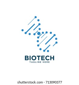 Double Helix Design Logo Template