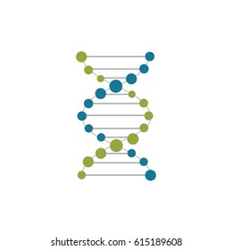 Double Helix DNA Logo Vector
