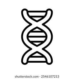 Double helix DNA strand representing genetics and biological research