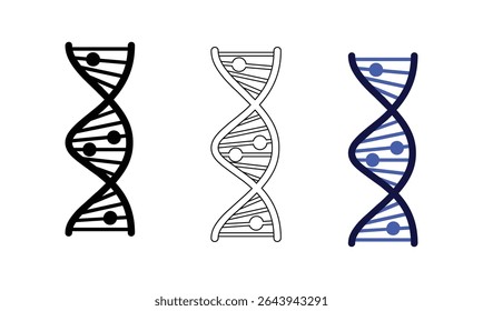 Double Helix Icon Set Collection