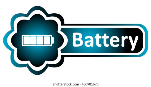 Double icon blue full battery