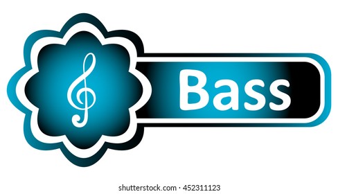 Double icon blue treble clef bass