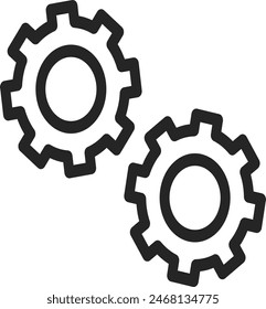 double icon setting design eps