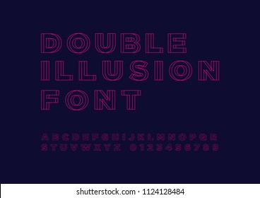 Double illusion font set
