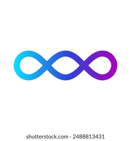 double infinity icon vector eps