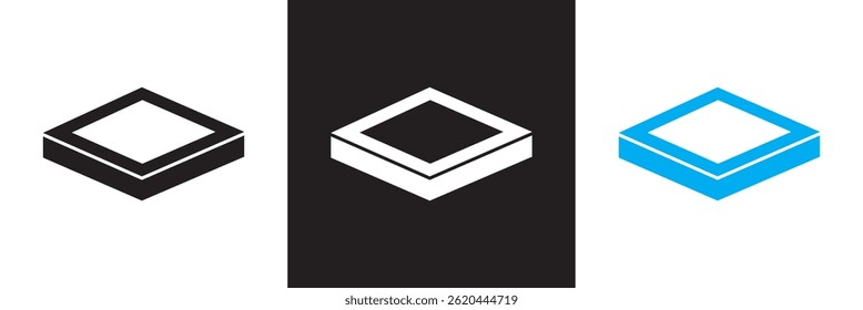 Ícone de símbolo de isolamento duplo. Vetor para sites, interfaces móveis, apresentações, banner, marca visual etc. Ilustração vetorial. isolada no plano de fundo branco e preto. EPS 10