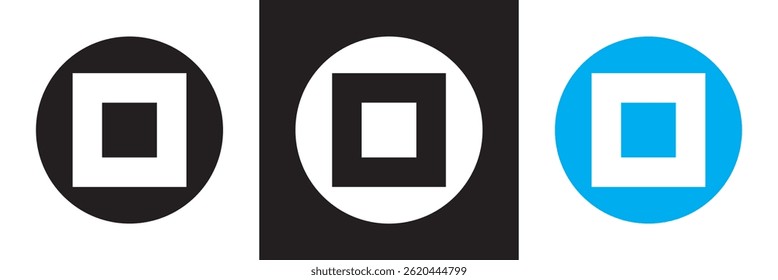 Double insulation symbol icon. Vector for websites, mobile interfaces, presentations, banner, visual branding etc. Vector illustration. isolated on white and black background. EPS 10