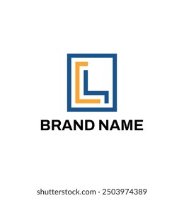 Letra doble L o LL Logo Concept