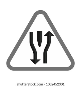 Double lane ahead