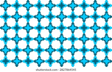 double layer green blue star pattern, Abstract Seamless geometric pattern with blue stars background, blue diamond dot, repeat star pattern design for fabric printing, star patter checkerboard, Jasmine Pattern
