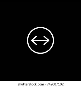 double left and right arrow icon
