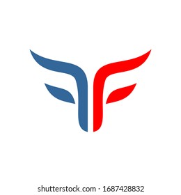 Double letter f logo design
