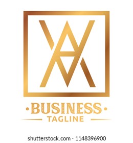 Double Letter A logo 
