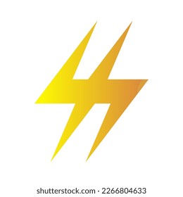 Double lightning logo, icon, vector, illustration. Flash or thunder vector