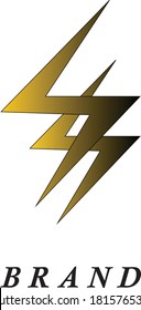 double lightning Modern Brand logo