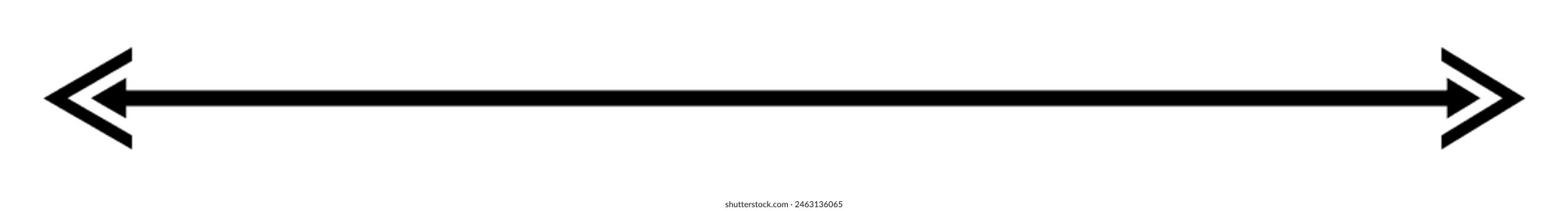 Double long arrow vector icon