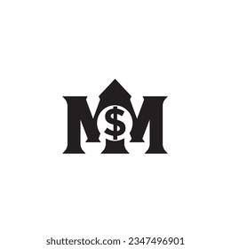 double M and dollar logo vector, can be use on all media,because made with high resolution.
