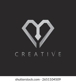 Double M Monogram Logo with Sleek Style for Premium Business Identity