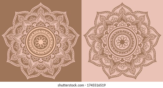 Double mandala home decor maditation relax design pantone