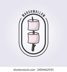 diseño de imagen vectorial de icono de doble marshmallow logo