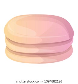 Double meringue icon. Cartoon of double meringue vector icon for web design isolated on white background