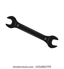 Double Open Ended Wrench Icon Vector