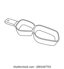 A double pan use for cooking in the kitchen vector