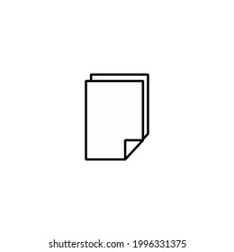 Double Paper vector simple icon perfect design