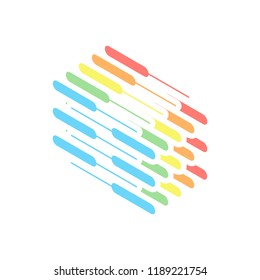 Double piano keyboard icon. Duet. Competition, Vertical view. Stack of colorful isometric icons on white background