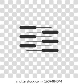 Double piano keyboard icon. Duet. Competition, Vertical view. Black symbol on transparency grid
