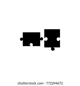 Double piece puzzle icon. Strategy managment Icon. Premium quality graphic design. Signs, symbols collection, simple icon for websites, web design, mobile app on white background