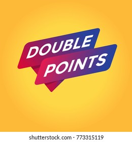 Double Points Tag Sign.