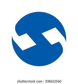 double quote symbol logo vector.