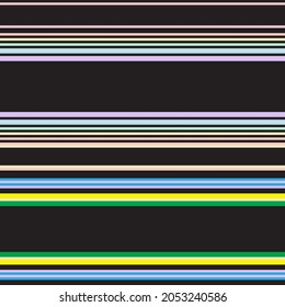 Double Rainbow Pastel striped seamless pattern design for fashion textiles and graphics