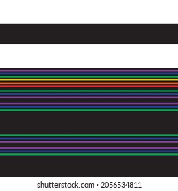 Double Rainbow striped seamless pattern design for fashion textiles and graphics