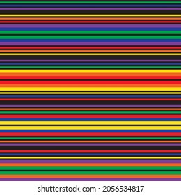 Double Rainbow striped seamless pattern design for fashion textiles and graphics