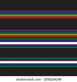 Double Rainbow striped seamless pattern design for fashion textiles and graphics