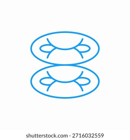 double ring design icon sign vector