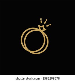 Double Ring Logo Vector Icon Template Stock Vector (Royalty Free ...