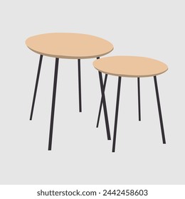 Double round table for girs hostel 