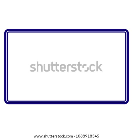 Download Double Rounded Rectangle Frame Template Vector Stock ...