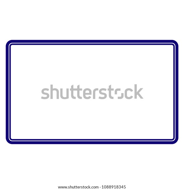 Download Double Rounded Rectangle Frame Template Vector เวกเตอร์ ...