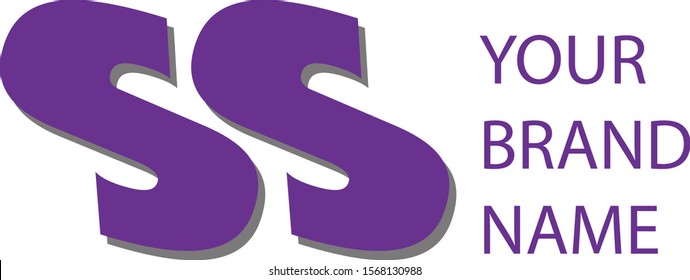 Double S Letter Logo Vector Design