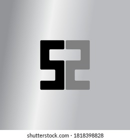 Double S letter square logo. Modern design. Vector illustration